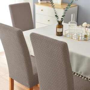 Couvoirs de chaise en spandex Jacquard Soupchage du boîtier de protection pour chair de cuisine pour chaise de cuisine Hôtel Banquet Elastic Dining Chair Couvers