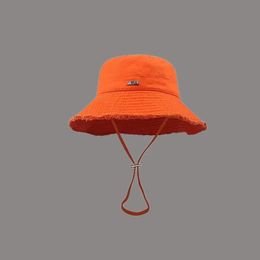 Chapeau orange Jacque Casquette seau de luxe pour hommes