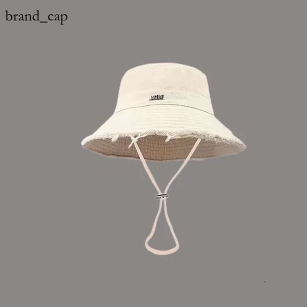 Jacquemes Hat Designer Bucket Bucket pour femme pêcheur de chapeau à larges bords