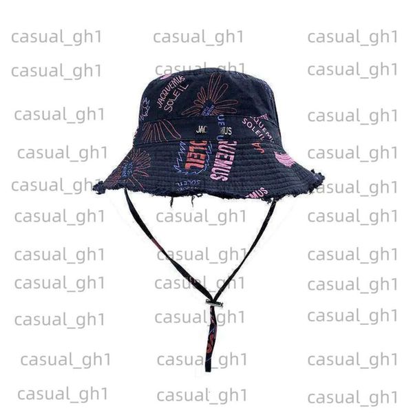 Jacquemes Luxury Bucket Hat Designer femme homme pêcheurs pêcheurs Broider CAP FEMMES SUN CHAPLE NOIR BLACK DESIGNER MODE CAP SURCEUR CAP