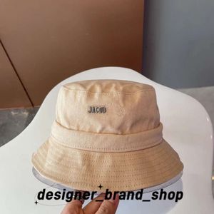 JACQUEMUES HAT DENIM HATS Letters Bucket Color Brim Fashion Women Bucket Designer Solid Classic Hat Men Acquemu Hat 593