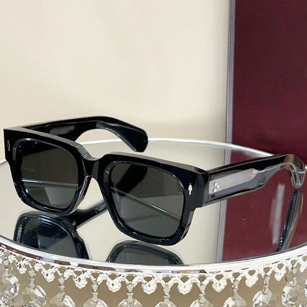 JACQUES MARIE ENZO Lunettes de soleil pour femmes faites à la main avec monture en plaque épaisse, lunettes pliables de luxe de qualité, lunettes de soleil de créateur Saccoche Trapstar