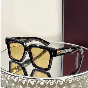 Jacques Marie Mag Belize pour femmes à la main Chunky Plate Frame Lunettes pliables Qualité Designer Lunettes de soleil Hommes Saccoche Trapstar