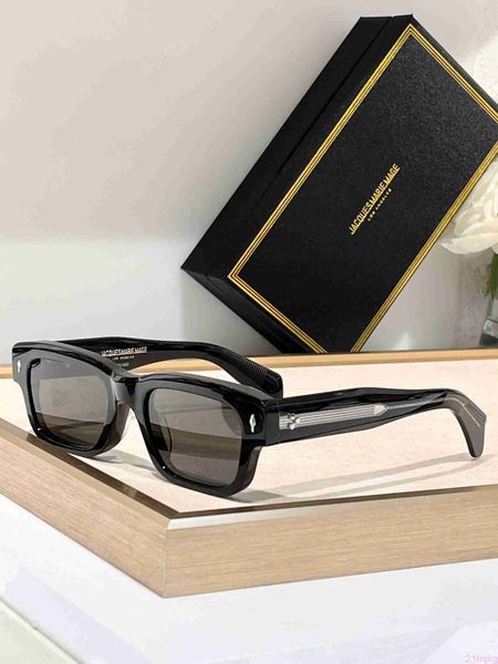 M M J Lunettes de soleil pour femmes faites à la main avec monture en plaque épaisse, lunettes pliables de luxe de qualité de styliste pour hommes FMLL