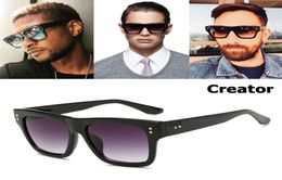 JAD 2021 Nouveau créateur de mode Créateur Gradient Square Sunglass Femmes Men de feu Dign Buse Sungass The Sol 56737100650