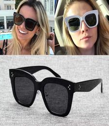 Jad New Fashion Femmes 41444 Havana Style Cool Square Sunglass Gradient Vintage Stairs Fire Dign Sunglass The Suntrbh7475500