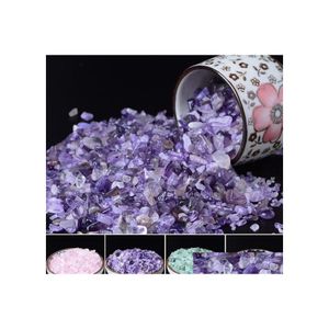 Jade 50G haute qualité naturel violet Quartz cristal pierre roche puces chanceux guérison aquarium livraison directe bijoux Dhdve