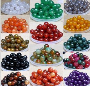 Cuentas sueltas de Jade de 8-16MM, cuentas de diferentes colores para pulseras, collares, joyería de moda DIY, venta al por mayor gratis