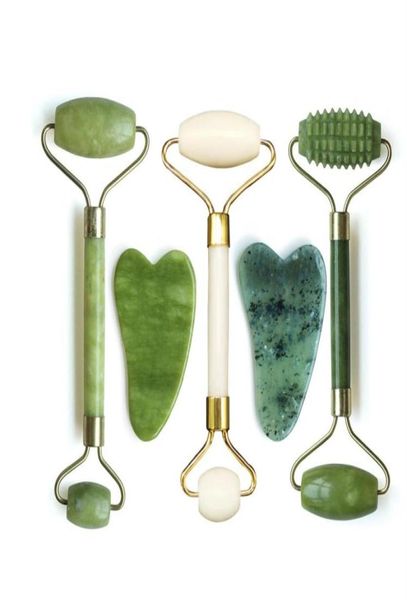 Jade Roller Gua Sha Scraper Face Lift Slincming Antigulgles Roisons Massage Tool Corps de soin Guasha Detox Masseur facial C31273W1971843