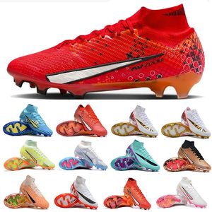 Superfly 9 Dream Speed 7 Zapatos de fútbol para niños y hombres Cleats Lite Crimson Pale Ivory Bright Mandarin Cristiano Ronaldo Progress Boys Baltic Blue FD1157-600 Zapatos de fútbol