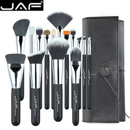 JAF 15 pièces pinceaux de maquillage outils commodément portables ensemble de pinceaux de maquillage marque Kit de maquillage cosmétique livraison gratuite J1531YC-B 240305