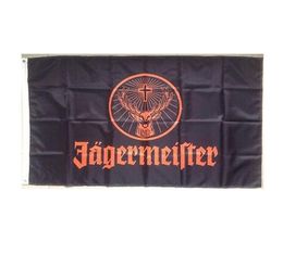 Drapeau Jagermeister de haute qualité 3x5 FT bannière de vin 90x150 cm cadeau de fête de festival 100D polyester drapeaux imprimés intérieurs et extérieurs et Ban3321254