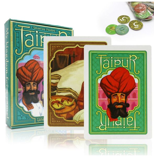 Jaipur Board Game English Espagnol Rules Strategy Carte Games pour 2 joueurs Adult Lovers Holiday Gifts Trade Table Table 220718