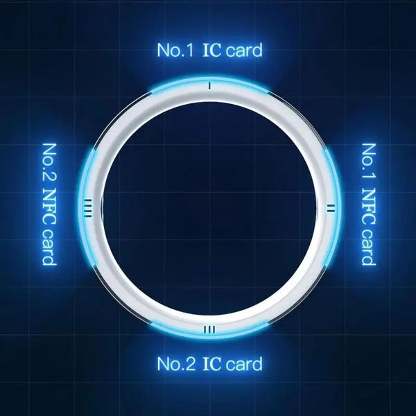 Jakcom R5 Smart Ring 6 tarjetas RFID Dispositivo portátil inteligente para compartir GPS ID IC NFC IOS Android WP teléfonos móviles 240110