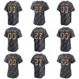 Camiseta del Juego de Estrellas 2022 Andrew Benintendi Julio Rodríguez Yordan Alvarez J.D. Martinez Shane McClanahan Justin Verlander Alek Manoah Nestor Cortés Jr. Gerrit Cole