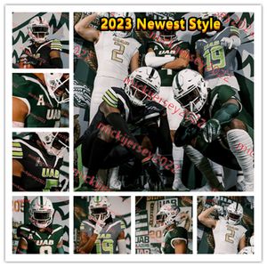 Jalen Mayala Alex Wright UAB Maillot de football James Smyre 20 AD Diamond 7 Tamarious Brown 16 AJ Brown 58 Ryan Gunter 2 Fred Farrier II Maillots UAB Blazers cousus sur mesure