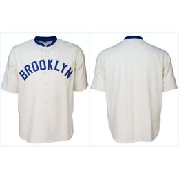 Jam Brooklyn Tip-tops 1914 Jersey Home Tous les joueurs ou numéro cousus tous les maillots de baseball de livraison gratuite de haute qualité