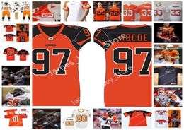 Jam Custom CFL BC Lions Jersey 95 Kevin Thurmon Elijah Qualls 44 Isaiah GuzylakMessam 46 Ben Hladik 31 Adam Konar 20 Boseko Lokom9626938