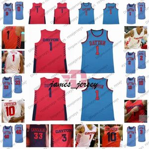 Jam Custom Dayton Flyers Basketball Jersey Obi Toppin Jalen Crutcher Trey Landers Ibi Watson Ryan Mikesell Rodney Chatman Chase Johnson 1 4XL