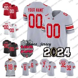 Jam Custom Ohio State Buckeyes Kyle McCord Miyan Williams Marvin Harrison Jr. Emeka Egbuka Henderson Sonny Styles Sawyer Hicks Tate Osu 100th