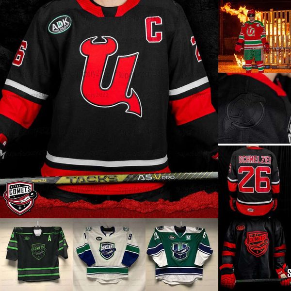 Jam Custom Utica Comets Jersey Graeme Clarke Reilly Ralsh Nolan Foote Joe Gambardella Ryan Schmelzer Simon Nemec Brian Pinho