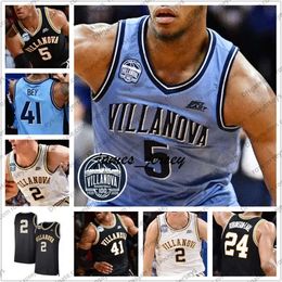 Jam Custom Villanova Wildcats Basketball 1 Kyle Lowry Jalen Brunson 4 Eric Paschall 10 Donte Divincenzo Omari Spellman 25 Bridges 5 Moore Jersey