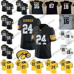 Jam Iowa Hawkeyes #3 Tyrone Tracy Jr. 16 CJ Beathard Paul Krause 18 Chad Greenway Micah Hyde 24 Nile Kinnick 87 Noah Fant Jersey