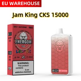 Jam King CKS Energon Puff 15k 24 ml prérempli en gros USB-C Charge E Liquid Power Screen Display Mesh Coil vape desechable vs jetable shisha puff vape 12000
