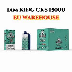 Jam King CKS ENERGON vape 15000 bladerdeeg Tornado vape pen elfbar 24 ml E-sap Wegwerp E-sigaret Schermweergave 2% 3% 5% Mesh Coil Oplaadbare 650 mAh batterij