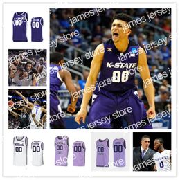 Jam NCAA Custom Kansas State Wildcats Basketball Jersey 24 Nijel Pack0 Mike McGuirl 5 DaJuan Gordon 11 Antonio Gordon 23 Montavious Murphy Joe