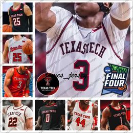 Jam Ttu Texas Tech 2020 Basketball # 0 Kyler Edwards 1 Shannon Jr. 15 Kevin McCullar 22 TJ Holyfield Ramsey Men Youth Kid Jerseys 4xl