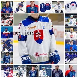 Jam01 Simon Nemec Hockey Jersey Custom Vintage Slovak Extraliga Hk Hokejovy Klub Nitra Jersey 2021 IIHF Wereldkampioenschap Jerseys 2021 Hlink