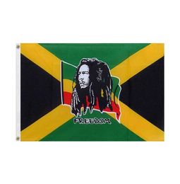 Drapeau de la liberté de la jamaïque, 3x5 pieds, 150x90cm, impression 100D, drapeau de décoration en polyester avec œillets en laiton, livraison gratuite 6326481