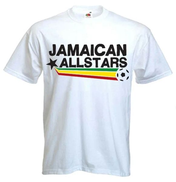 Camiseta jamaicana de todas las estrellas reggae rastafarian bob marley rasta fútbol jamaica