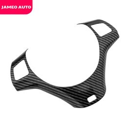 Jameo Auto Koolstofvezel Auto-accessoires voor BMW X1 E84 2009 - 2016 Stuurwiel Panel Decoratie Cover Trim Stickers296T