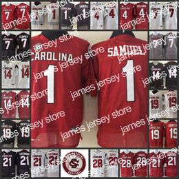 James 1 Deebo Samuel Jersey 7 Jadeveon Clowney Maillots 14 CONNOR SHAW 19 Jake Bentley 21 MARCUS LATTIMORE NCAA USC Stitched College Football