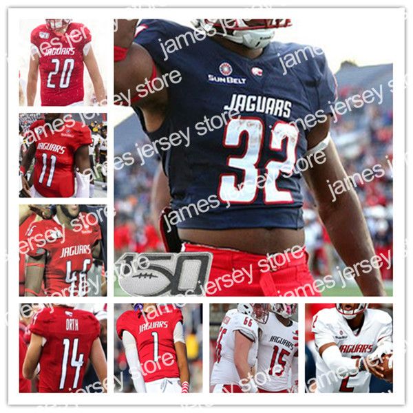 James 2021 Football universitaire South Alabama Jersey Roy Yancey Jared Wilson Patrick Rosette Shawn Jennings Keith Gallmon Carlos Davis Davyn Fleord