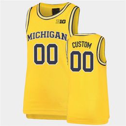 James Baloncesto Jersey de baloncesto personalizado 11 Nik Stauskas 3 Trey Burke 25 Gary Grant 33 Cazzie Russell 41 Glen Rice 5 Jalen Rose 13 Iggy Brazdeikis