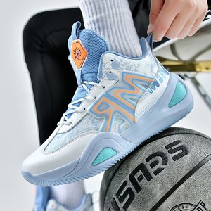 Las zapatillas de baloncesto James tienen una fricción de sonido anti-slip de desgaste resistente a los zapatos de deportes transpirables y altos zapatos deportivos Mandarin Duck Sneakers 35-45