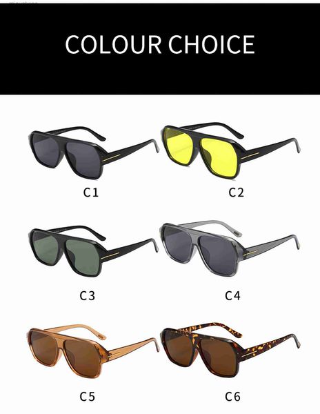 James Bond Tom Lunettes de soleil Hommes Femmes Marque Designer Lunettes de soleil Super Star Celebrity Conduite Lunettes de soleil pour dames Mode Tom-fords Lunettes avec boîte TF 6548 174I