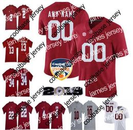 James Custom NCAA Alabama Crimson Tide College Football Personnalisé Hommes Femmes Jeunesse Devonta Smith Henry Ruggs Quinnen Williams Tagovailoa