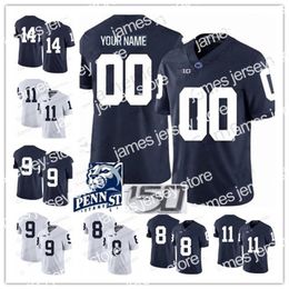 James Custom Penn State Nittany Lions College Football gestikte Jerseys elk naamnummer heren dames jeugd kinderen Jaquan Brisker Jahan Dotson