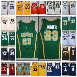 James Irving Bias LBJ Curry Maillots de basket-ball cousus Rose Iverson Pippen Rodman Garnett Durant Irving Harden Wade Carter