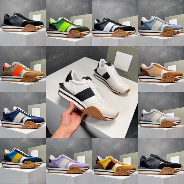 James Sneaker Designers Hombres Mujeres Gamuza Material ecológico Jago Zapatillas de deporte Moda Retorno Cuero Alta calidad antideslizante Zapatos deportivos casuales