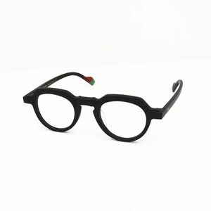 JAMES TART 374 lunettes optiques pour unisexe Style rétro plaque de lentille Anti-lumière bleue ronde plein cadre avec boîte
