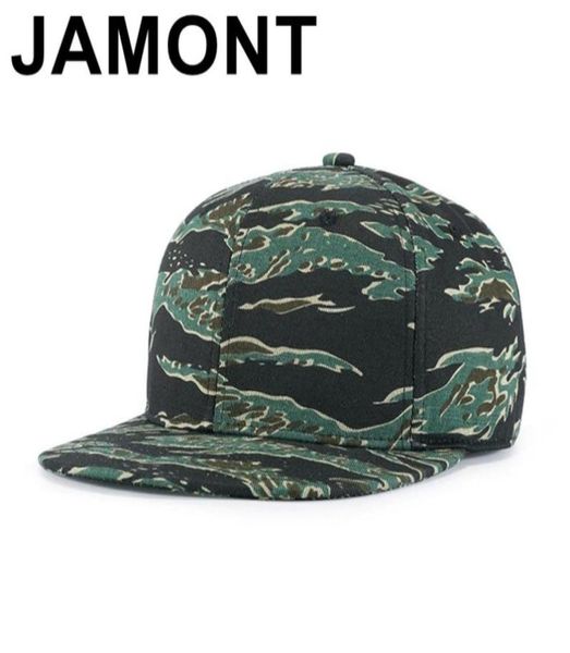 Jamont Camouflage Snapback Cap Blanc Plat Camo Casquette De Baseball Unisexe Hip Hop Casquettes Hommes Femmes Tactique Coton Chapeaux Réglable Gorras8048984