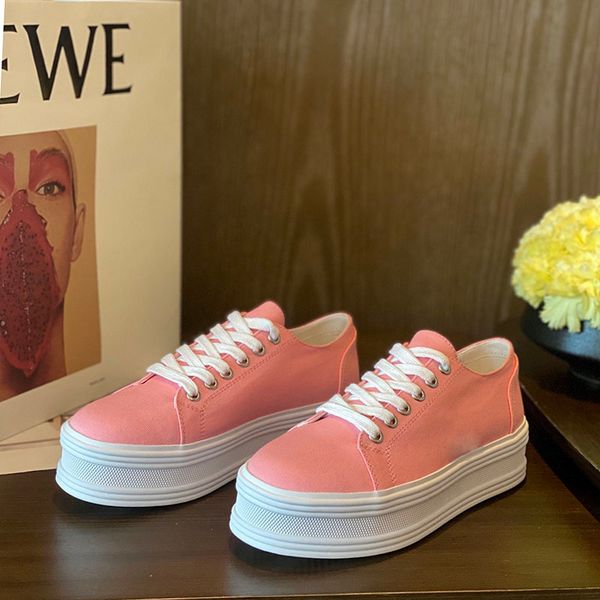 JANE TRIOMPHE Lona Zapatillas clásicas Tacones con plataforma Punta cuadrada Suela de goma y cuero Diseñadores de lujo para mujeres Bonito Vestido lindo Moda Zapatos casuales