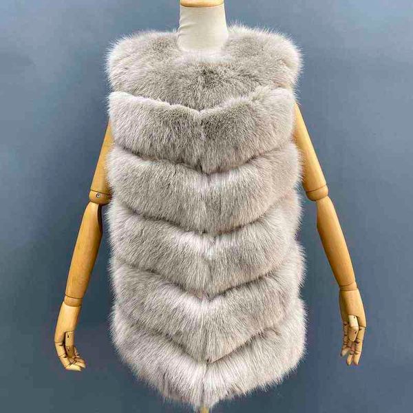 Janefur falso colete de pele feminina 2022 moda luxo fofo casaco de pele artificial atacado quente feminino inverno da pele do falso gilet jaquetas t220810