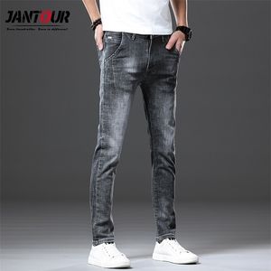 Jantour jeans heren Casual lente zomer katoen hiphop losse jeans mode casual mannen gary rechte broek mannelijk 201111111