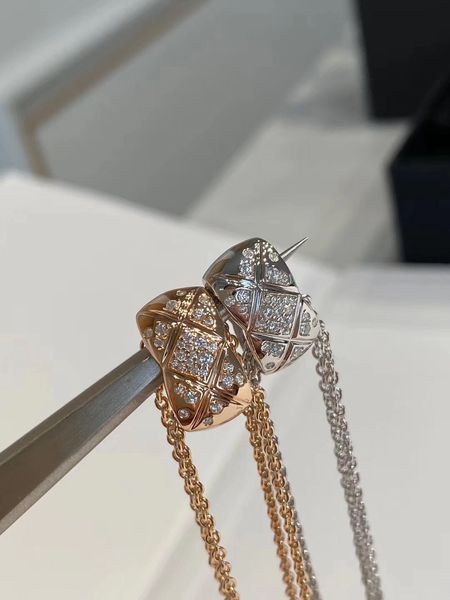1. Januar Halskette aus rautenförmigem Diamant-Plaid aus Sterlingsilber, doppellagig, gestapelt, Schlüsselbeinkette, schlichtes Crush-Design, französisch, elegant, Ins